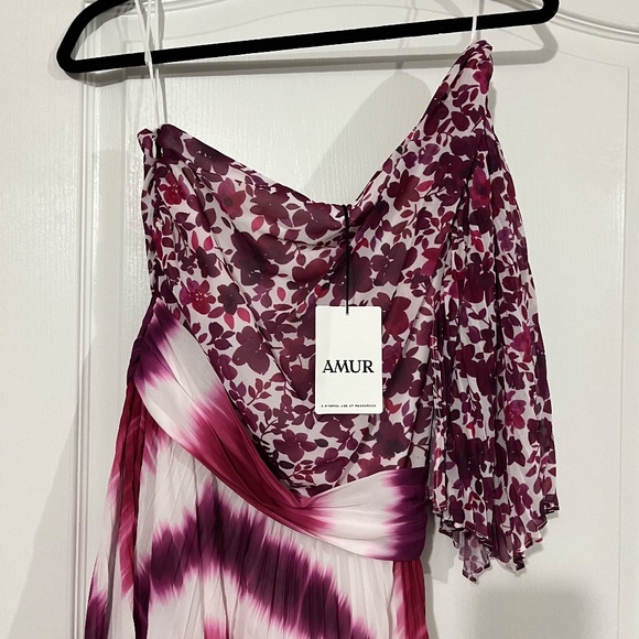 AMUR Saanvi One Shoulder Dress Size 4 NWT - Picture 6 of 8